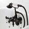 Kingston Brass CA21T5 3-3/8" Tub Wall Mount Clawfoot Tub Faucet with Hand Shower, Oil Rubbed Bronze CA21T5 - alternate 6